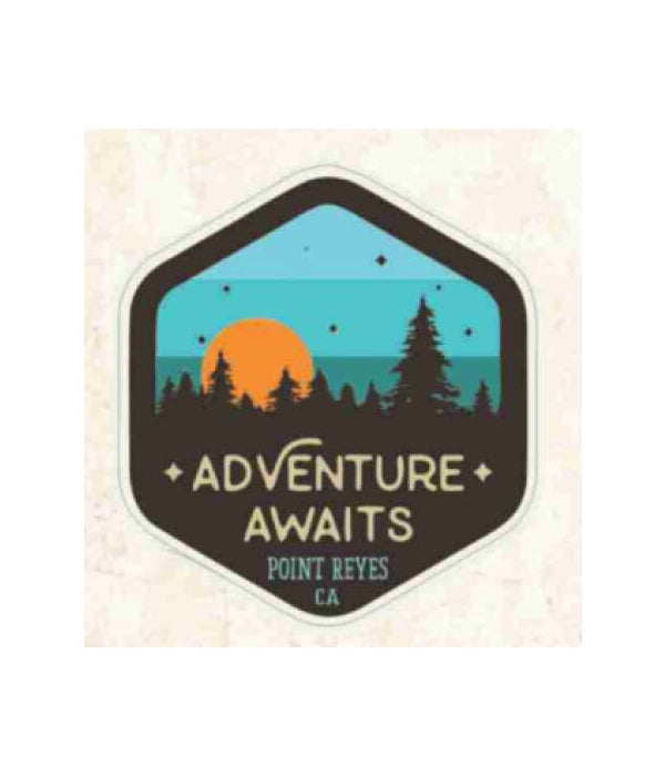 ADVENTURE AWAITS 3T Sticker